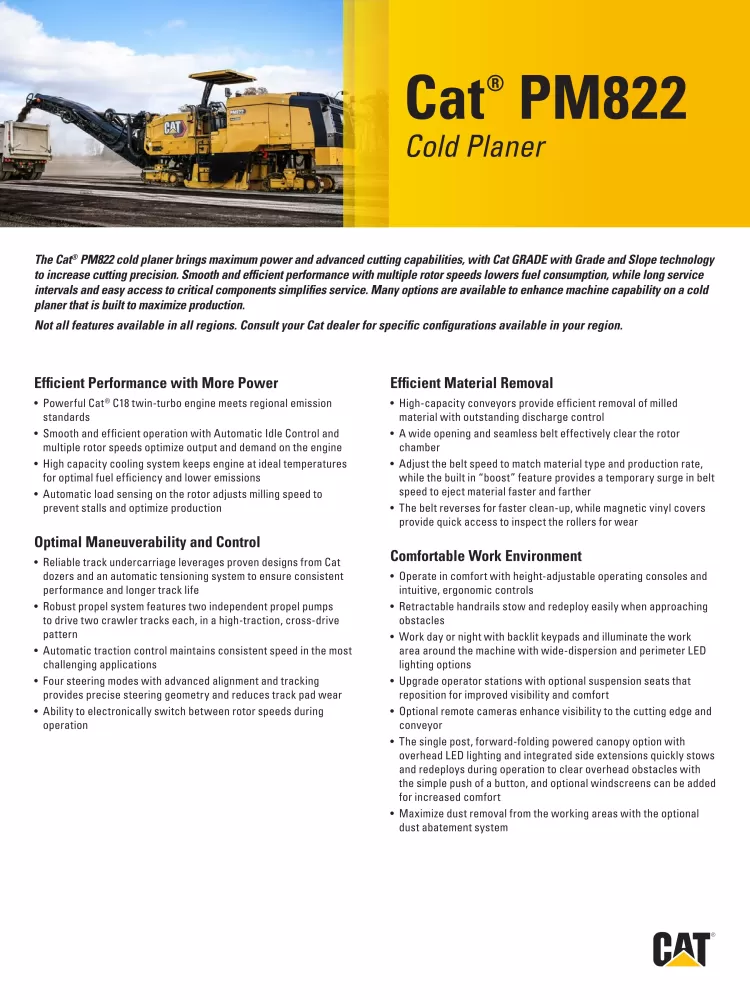 Caterpillar PM822 Cold Planer Specs QEHQ2730-01 (00-2021).pdf