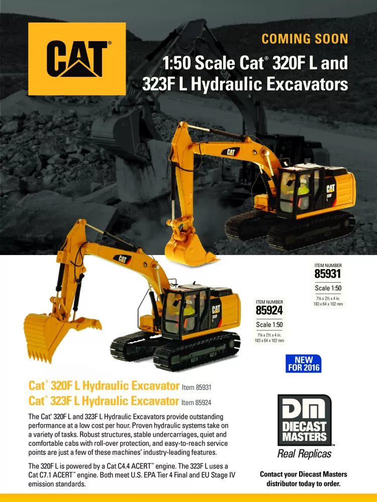 Caterpillar 320F-323F Excavator Diecast Masters 85931-85924 Flyer.pdf