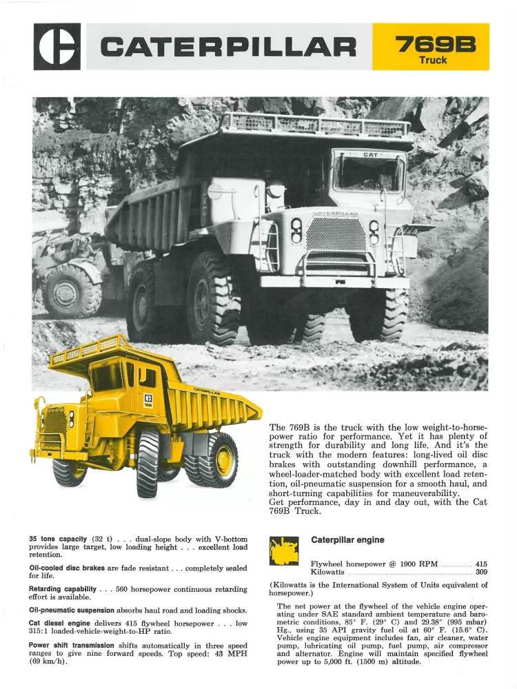 Caterpillar 769B Off-Highway Truck SpecsAE049145 (3-74).pdf