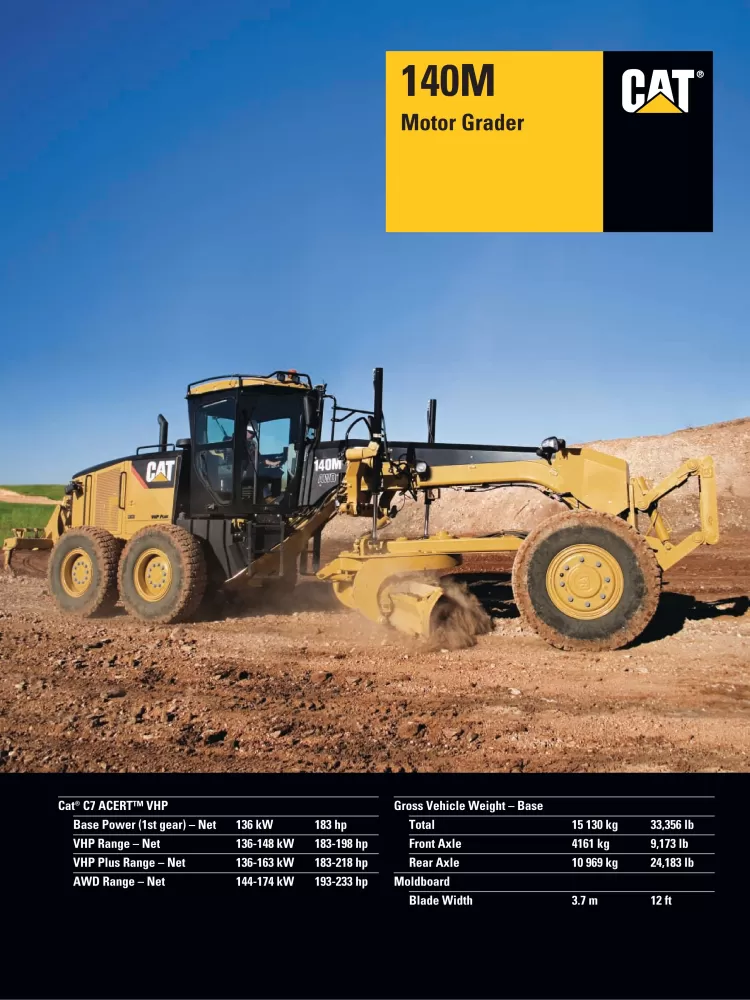 Caterpillar 140M Motorgrader Specs AEHQ5731-02 (5-09).pdf