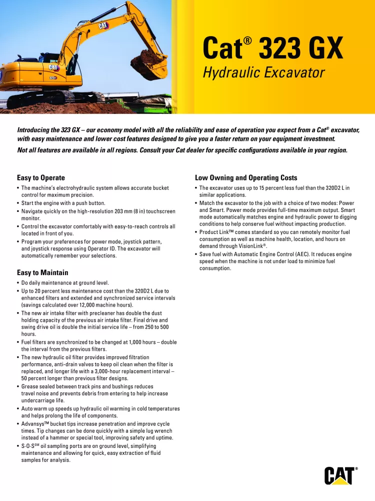 Caterpillar 323GX Specsheet AEXQ3304-00 (9-2021).pdf