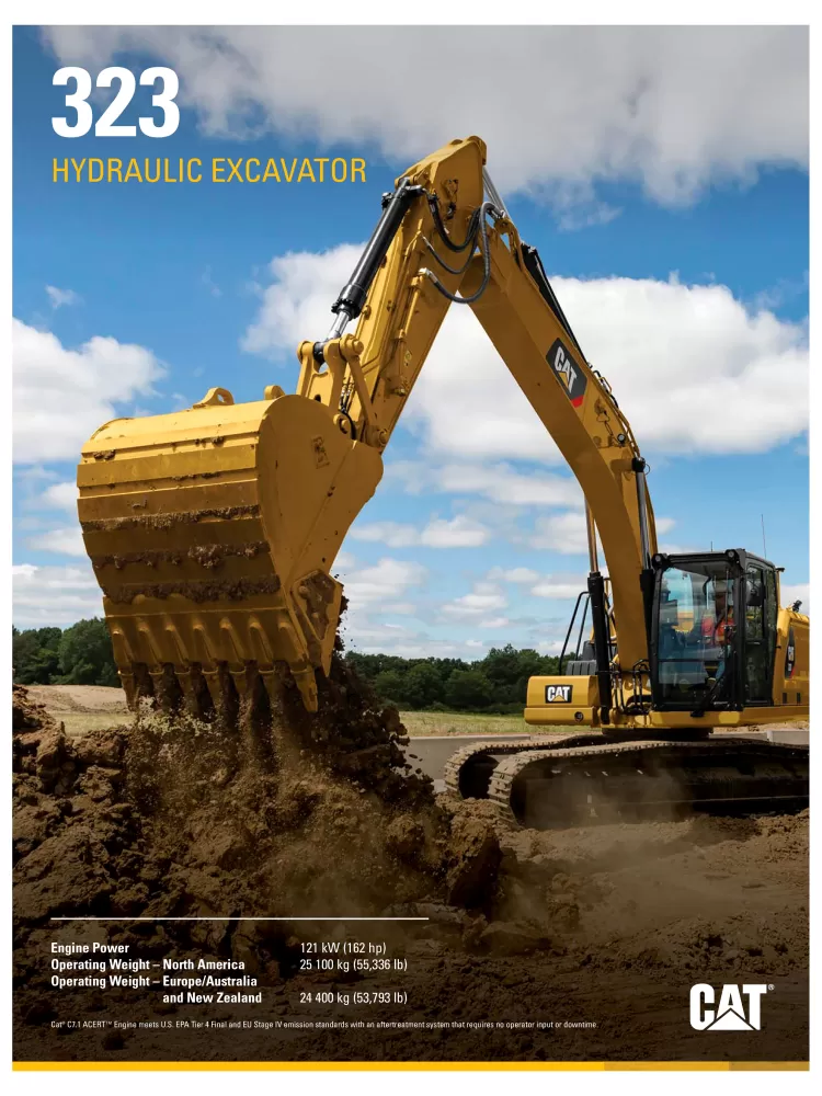 Caterpillar 323 Excavator Specsheet AEXQ2331-01.pdf