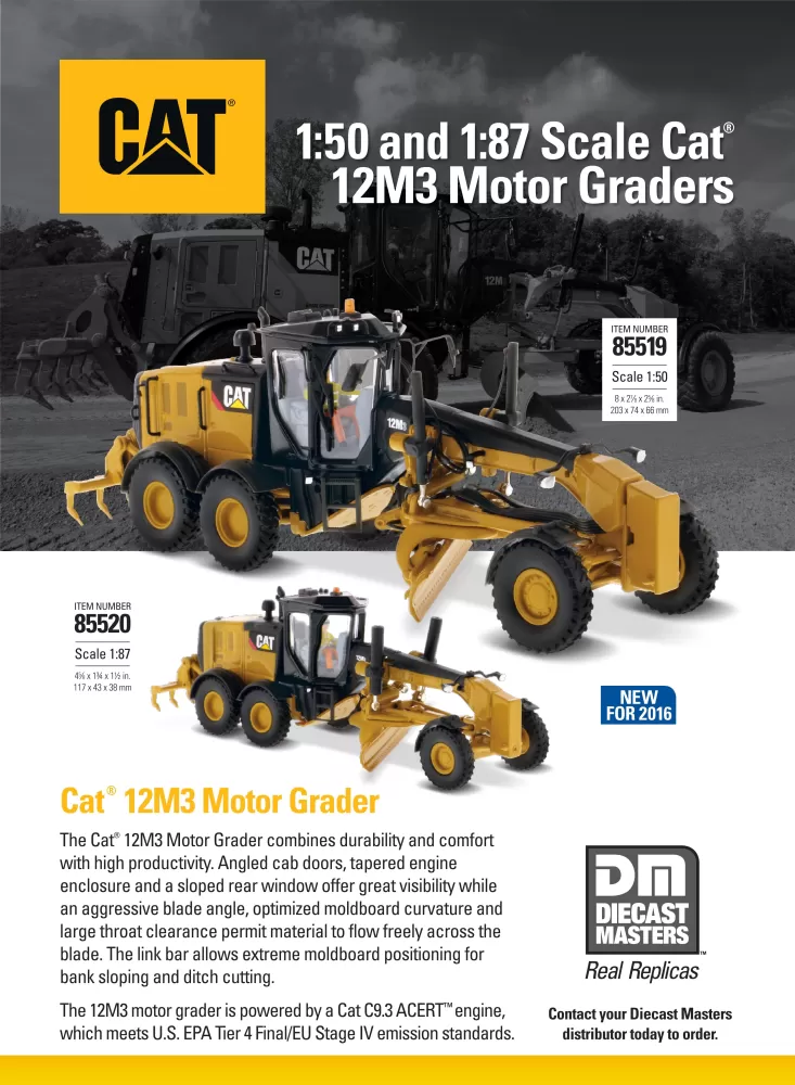 Caterpillar 12M3 Motor Grader DM 85519 Flyer.pdf