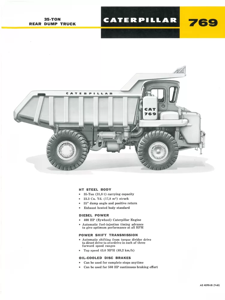 Caterpillar 769 Off-Highway Truck Specs AE40390-05[09-65].pdf