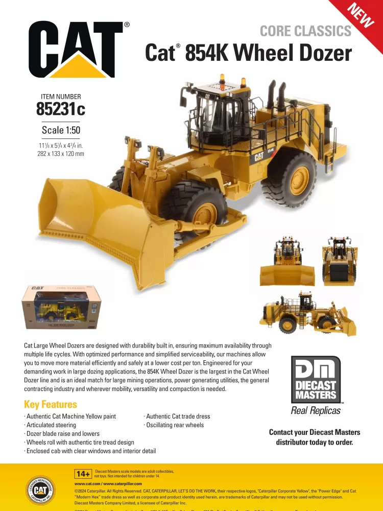 NEWS 2024 Diecast Masters Caterpillar 854K Wheel Dozer 85231C Flyer.pdf