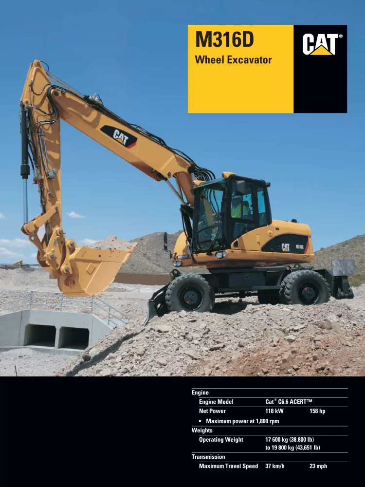 Caterpillar M316D Excavator Specs AEHQ5755-01 (02-07).pdf