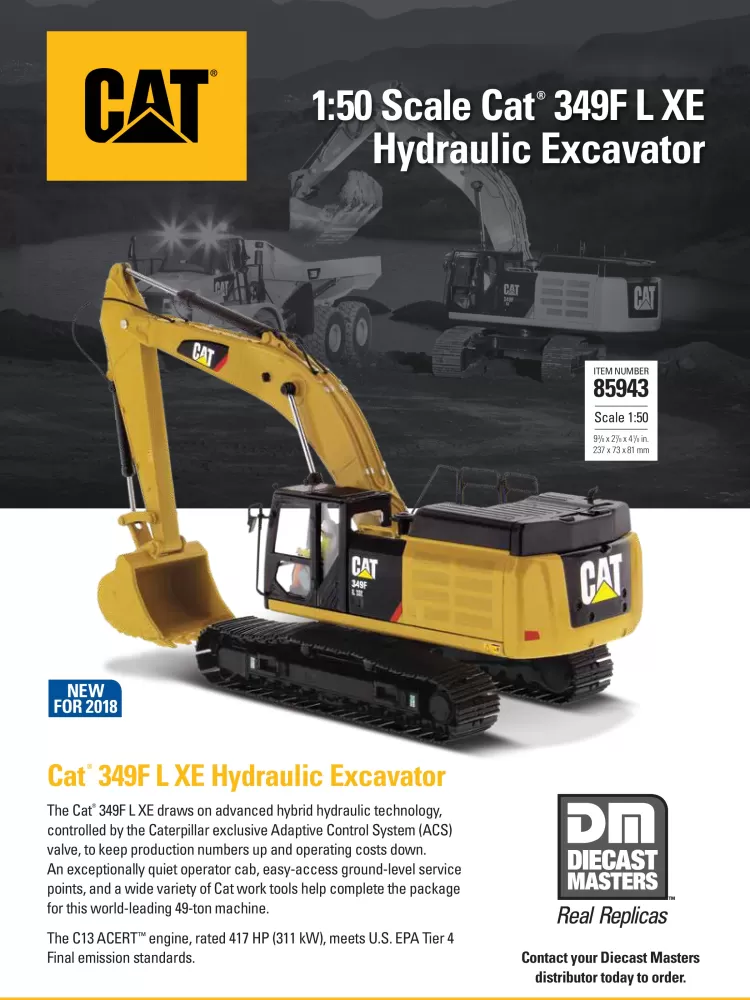 NEWS Caterpillar 349F L XE Excavator Diecast Masters 85943 Flyer.pdf