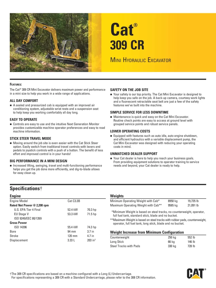 Caterpillar 309 CR Specsheet AEHQ8166-01 (07-2019).pdf