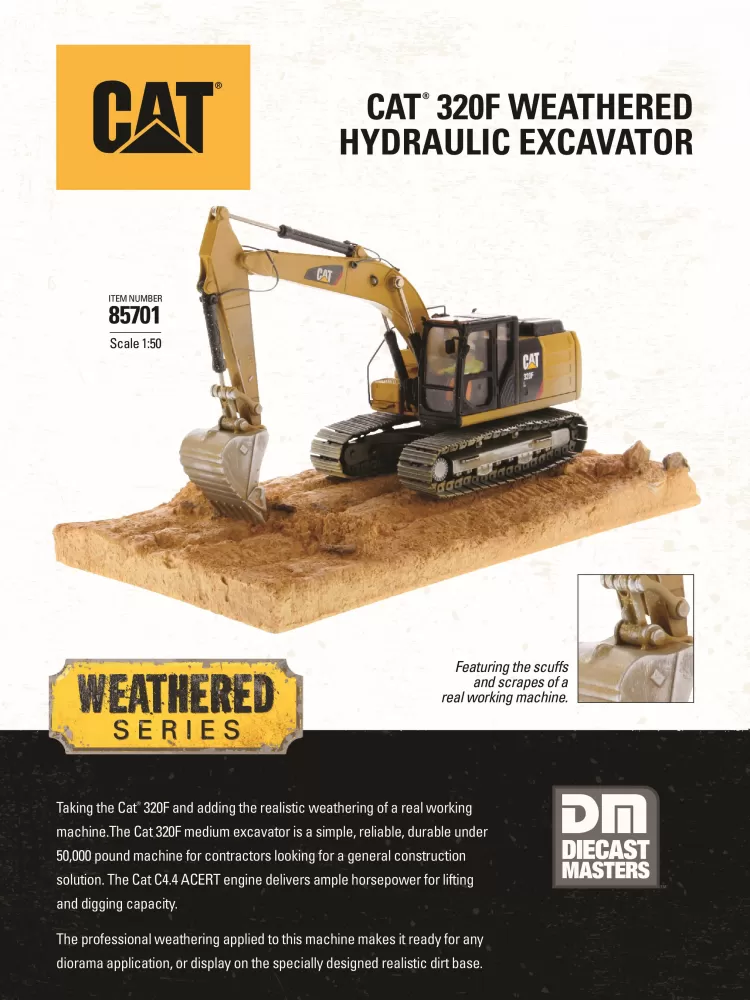 Caterpillar 320F WH Excavator Diecast Masters 85701 Flyer (01).pdf