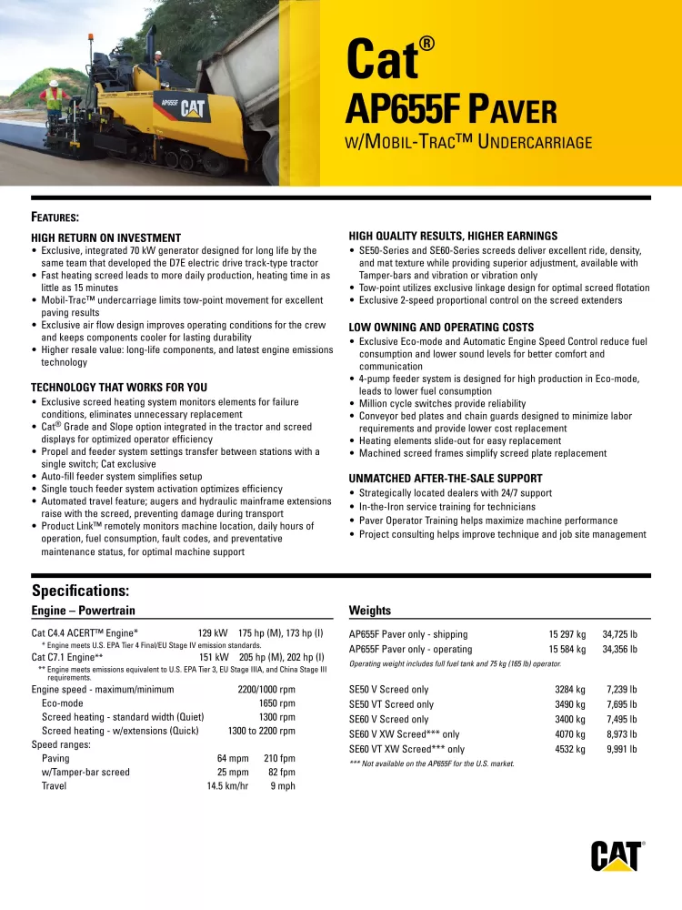 Caterpillar AP655F Paver Specs QEHQ1857-03 (9-2015).pdf