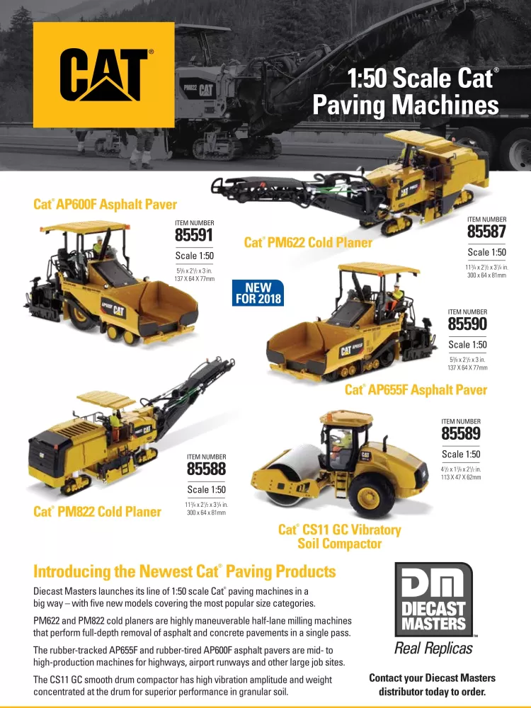 NEWS 2019 Diecast Masters 2019 Caterpillar Paving Machines Flyer.pdf